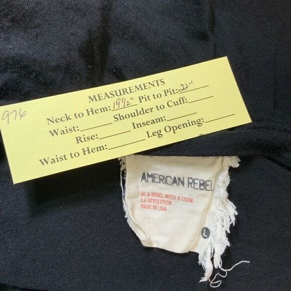 American Rebel altered/shredded tee size L - Picture 6 of 6